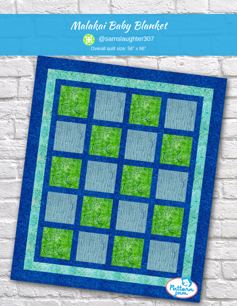 Malakai Baby Blanket - custom quilt designed by &#64;samslaughter307 using PatternJam quilt design software