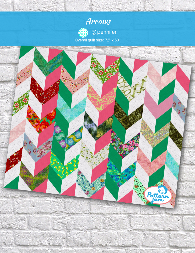 arrows - custom quilt designed by &#64;jzennifer using PatternJam quilt design software