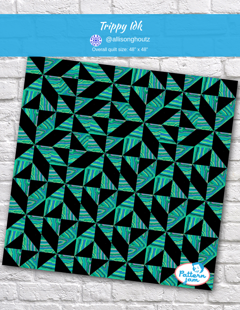 trippy idk - custom quilt designed by &#64;allisonghoutz using PatternJam quilt design software
