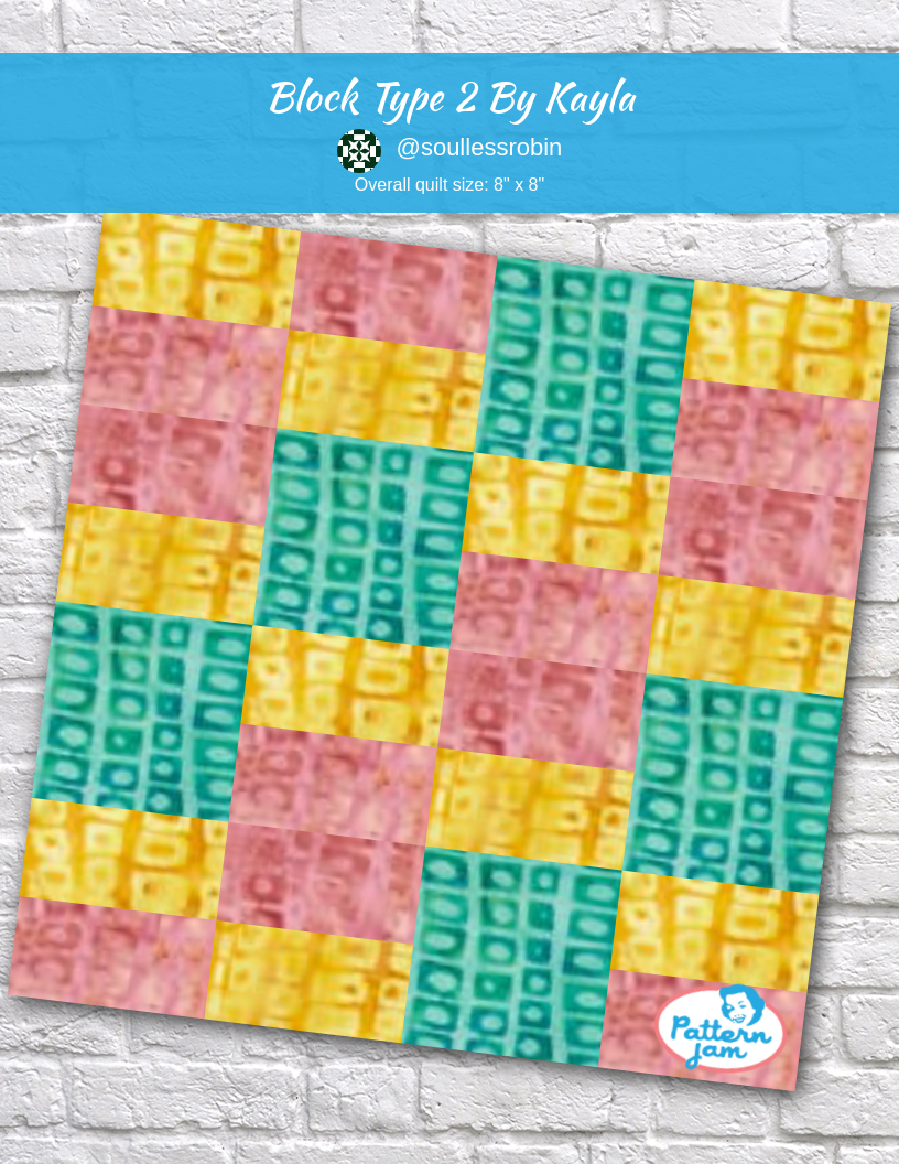 Block Type 2 by kayla - custom quilt designed by &#64;soullessrobin using PatternJam quilt design software