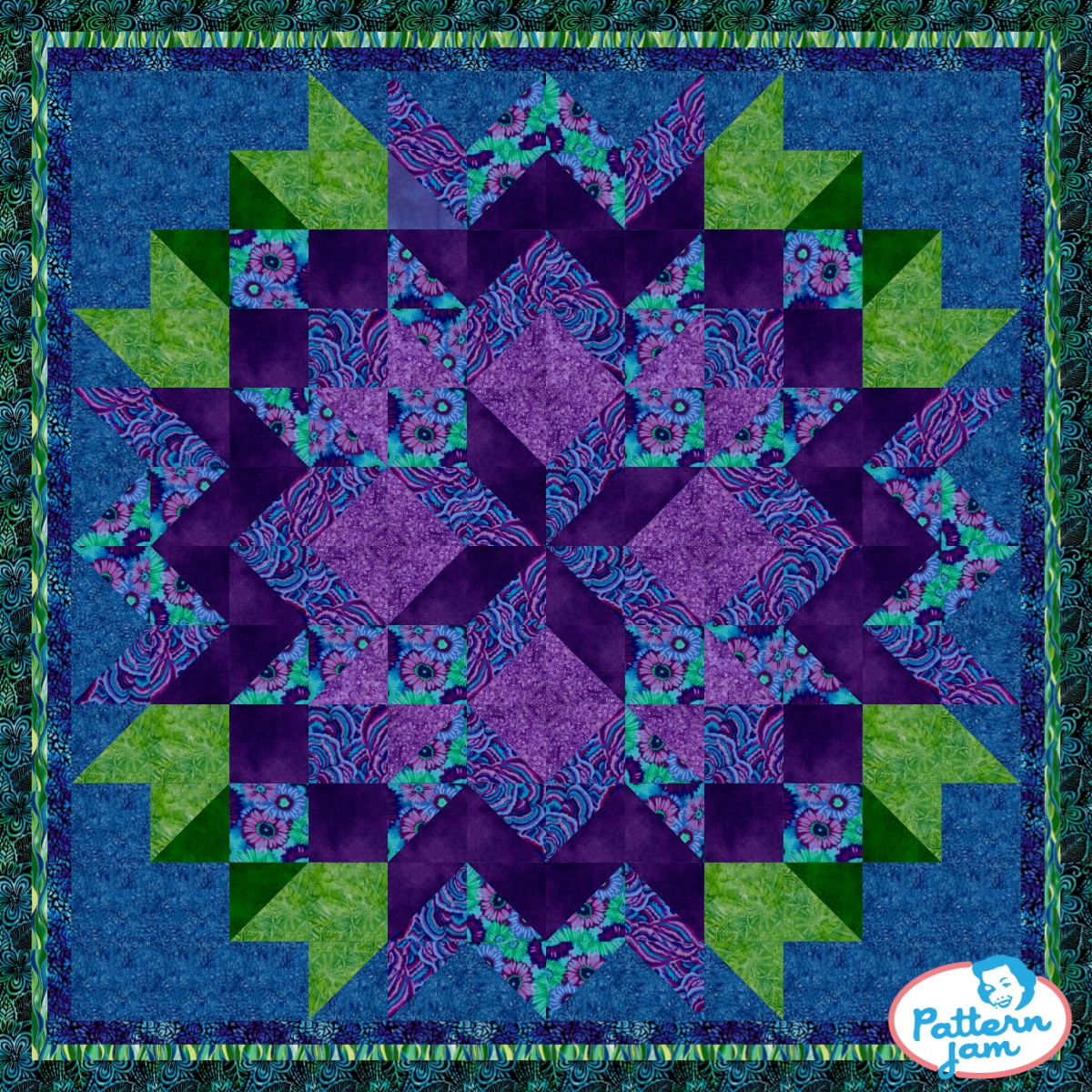 PSTAR - quilt pattern designed by sjolin41